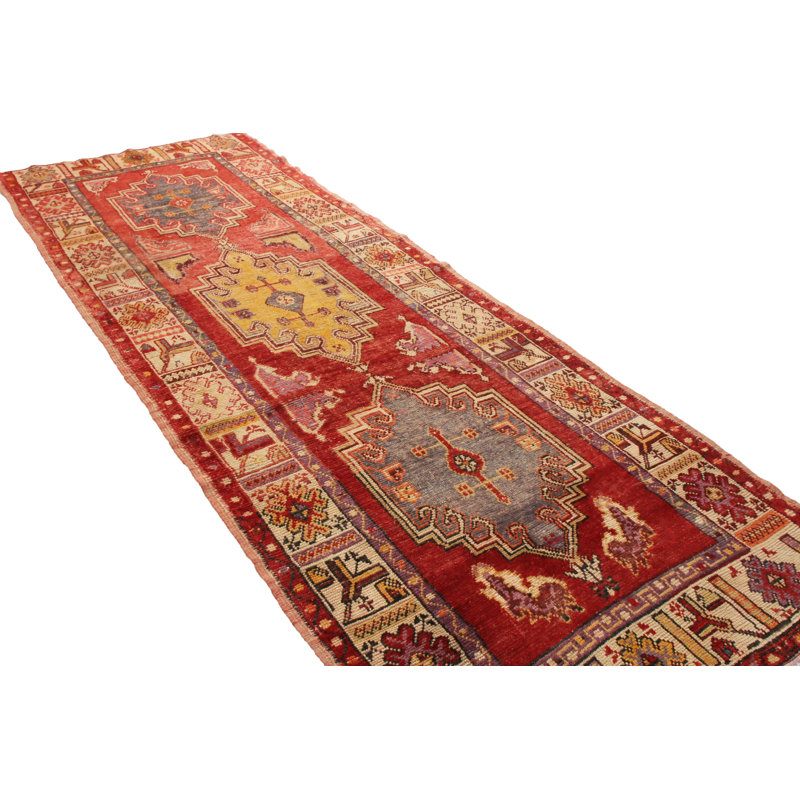 One-of-a-Kind 3'4" X 9'3" Hand Knotted Area Rug