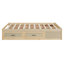 Lit plateforme double avec 6 tiroirs de rangement-1045150648