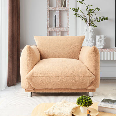 Fauteuil en laine de 37 po de largeur Jaia