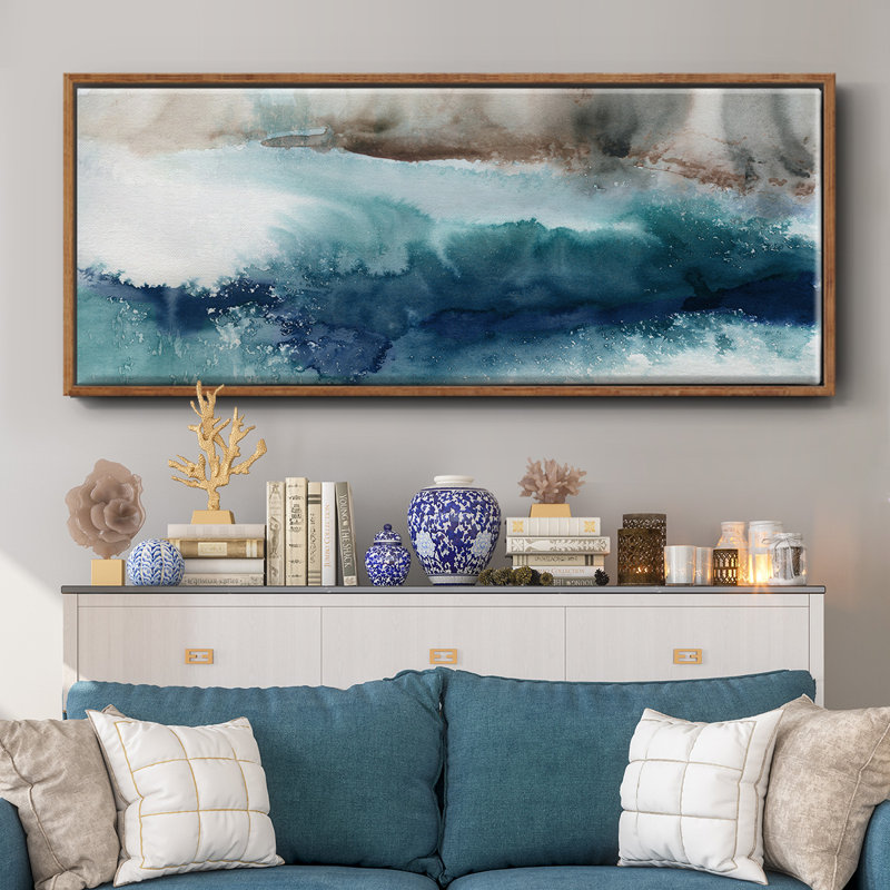 Shifting Seashore- Framed Canvas