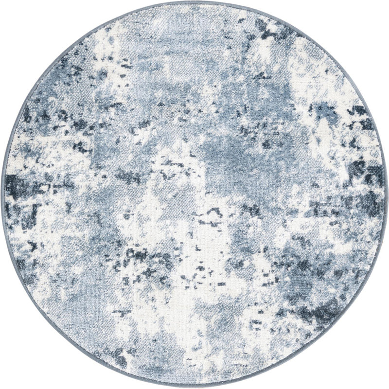 Abstract Indoor Rug, Round 3'