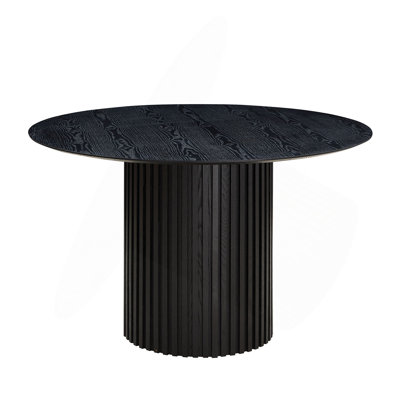 46.45 Inch MDF Dining Table For Dining Room Round Dinner Tables Mid-Century Modern Table