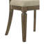Ensemble de chaises d'appoint Parfield en tissu brun clair et finition chêne vieilli (ensemble de 2)