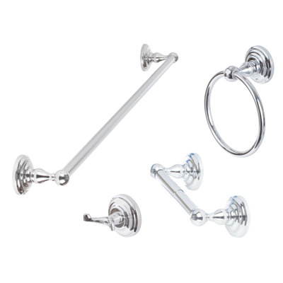 Boulder 4 - Piece Bathroom Hardware Set