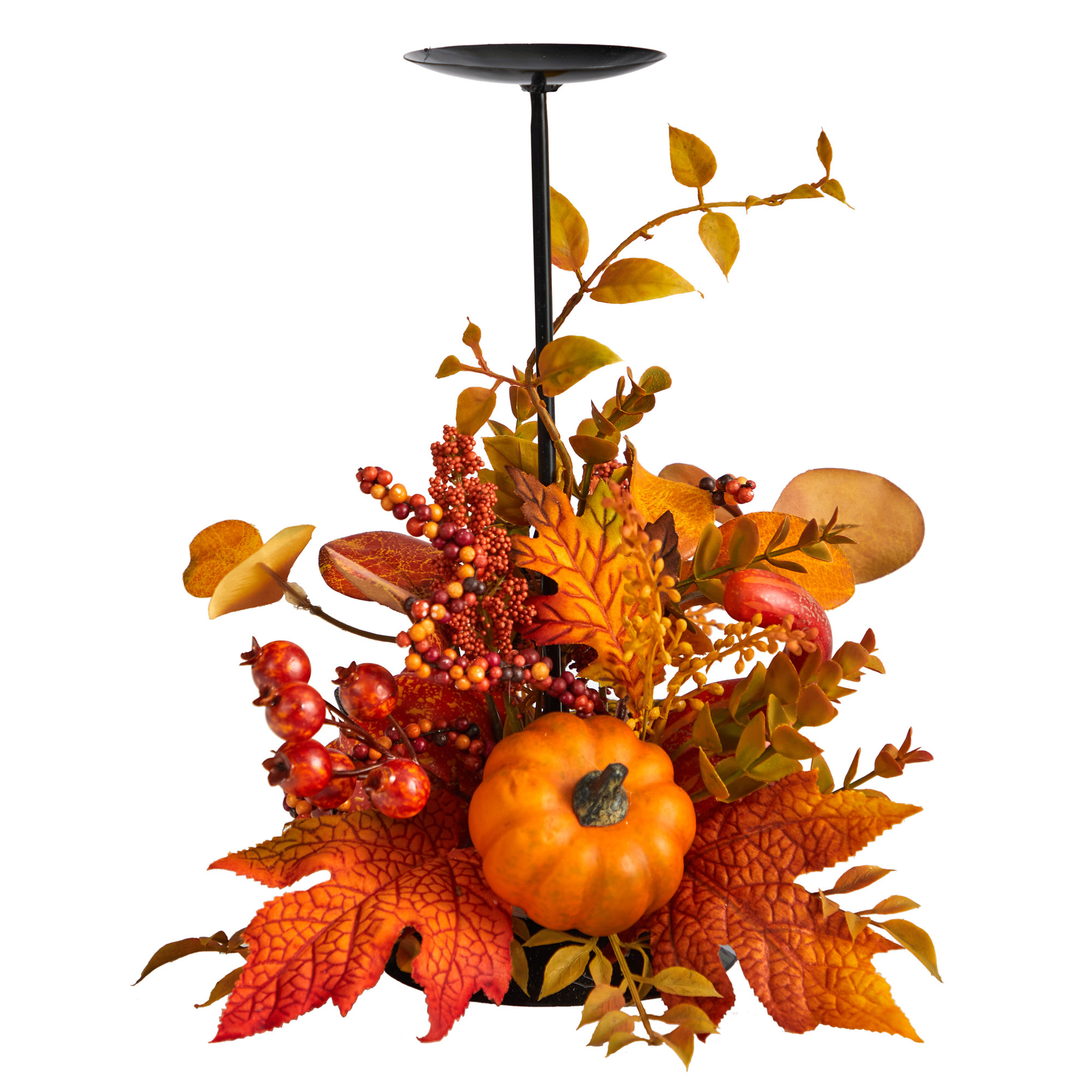 Primrue Berry Candelabrum Arrangement & Reviews | Wayfair