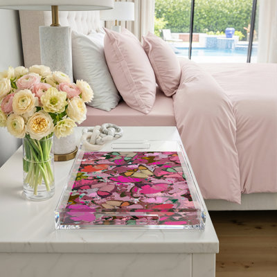 Mariposa Acrylic Rectangle Decorative Tray