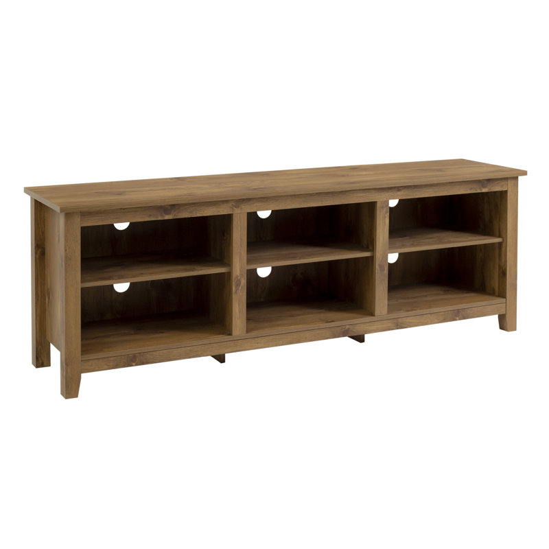 Sunbury Open Storage TV Stand, Barnwood, 70"