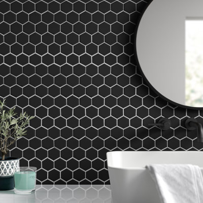 Le Cafe Hex 2" x 2" Porcelain Mosaic Wall & Floor Tile