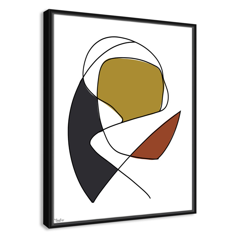 Paige Tribeca 3 - reproduction encadrée sur toile, Noir, H 29,5 po x l 23,5 po x P 2 po