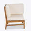 CHAISE D'ANGLE, CRÈME