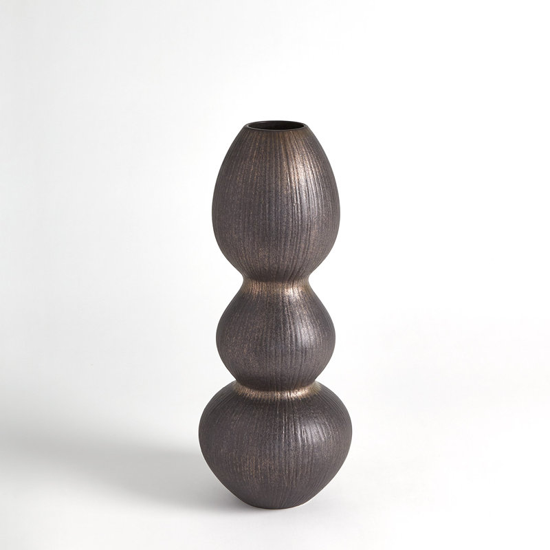 Handcrafted Table Vase, 20.25" H x 8" W x 8" D, Matte White