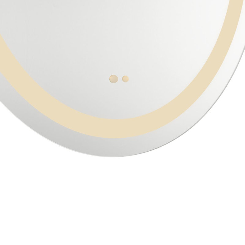 30 in. x 36 in. Oval Illuminated Integrated LED White Color Selectable Modern Mirror