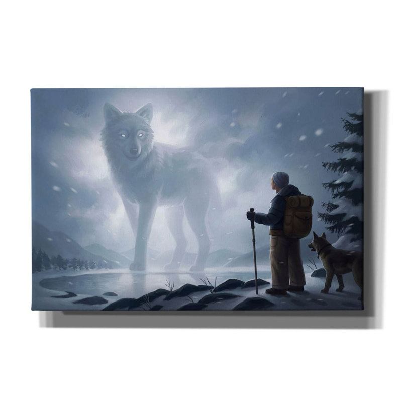 Gariella la visite par JoJoes Art, H 40 po x l 60 po x P 1,5 po