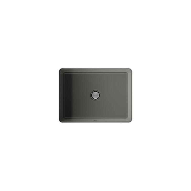 Under-Mount Bathroom Sink, Thunder Gray