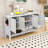 Storage Cabinet with Premium Finish and Stable Raised Legs-406881323