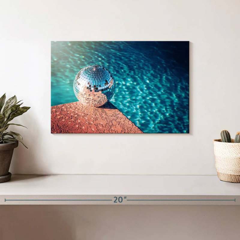 Abarca Disco Ball, 8" H x 12" W