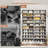 Tall Shoe Storage Cabinet, 10 Tiers Wood Shoe Rack-90480701