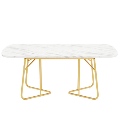 Aeris Extendable Oval Metal Base Dining Table