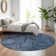Premium Machine Washable Prisco Navy Rug