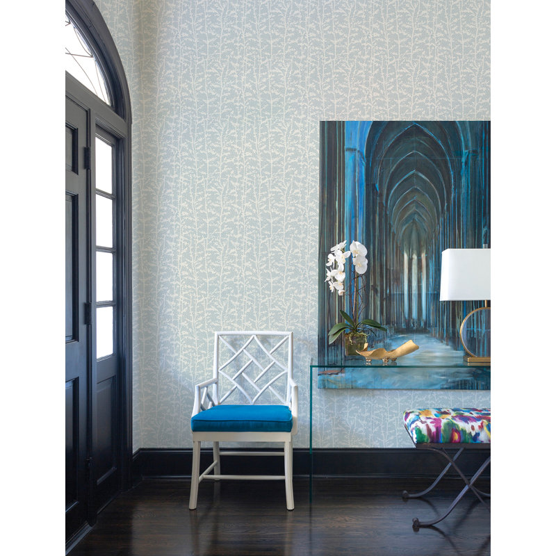 Papier peint Layton Butter Climbing Vines, Light Blue