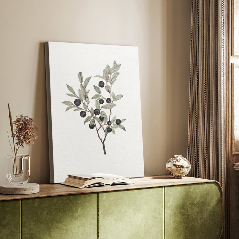 Imprimé floral rétro CLXV - galerie enveloppée Cavas, H 48 po x l 32 po