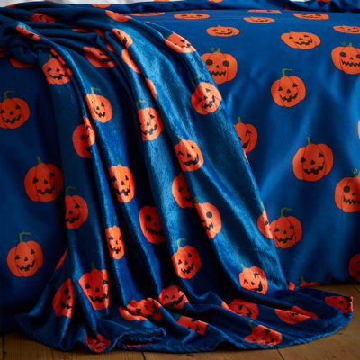 Halloween Pumpkins Cosy Blanket Throw