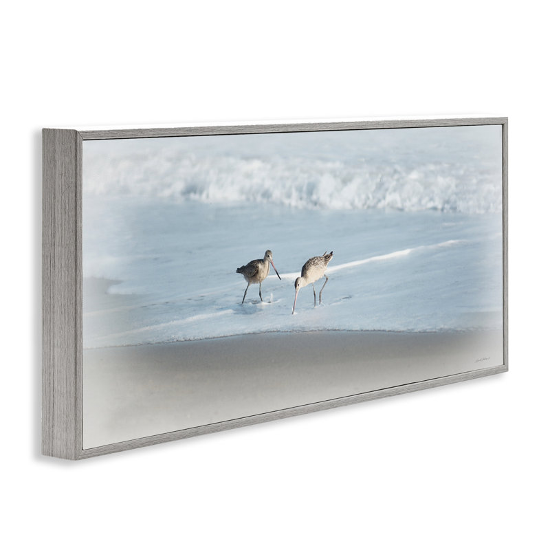 «Sandpiper pair on Shore», estampe numérique par Rhonda Addison, Estampe numérique Farmhouse, H 10 po x l 24 po