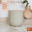KitchenCraft Idilica Kitchen Canister with Beechwood Lid, 12 x 12cm, Putty-94408716-94408717