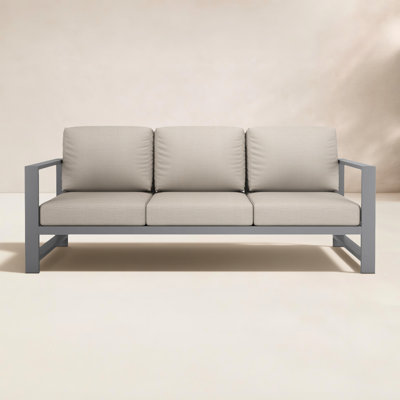 Dulcie 80'' Wide Outdoor Patio Sofa with Sunbrella Cushions