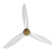 Antinisha 52" Solid Wood 3-Blade Propeller Ceiling Fan with Remote