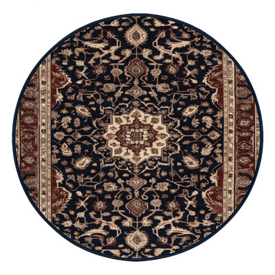 Machine Washable Persian Black Area Rug