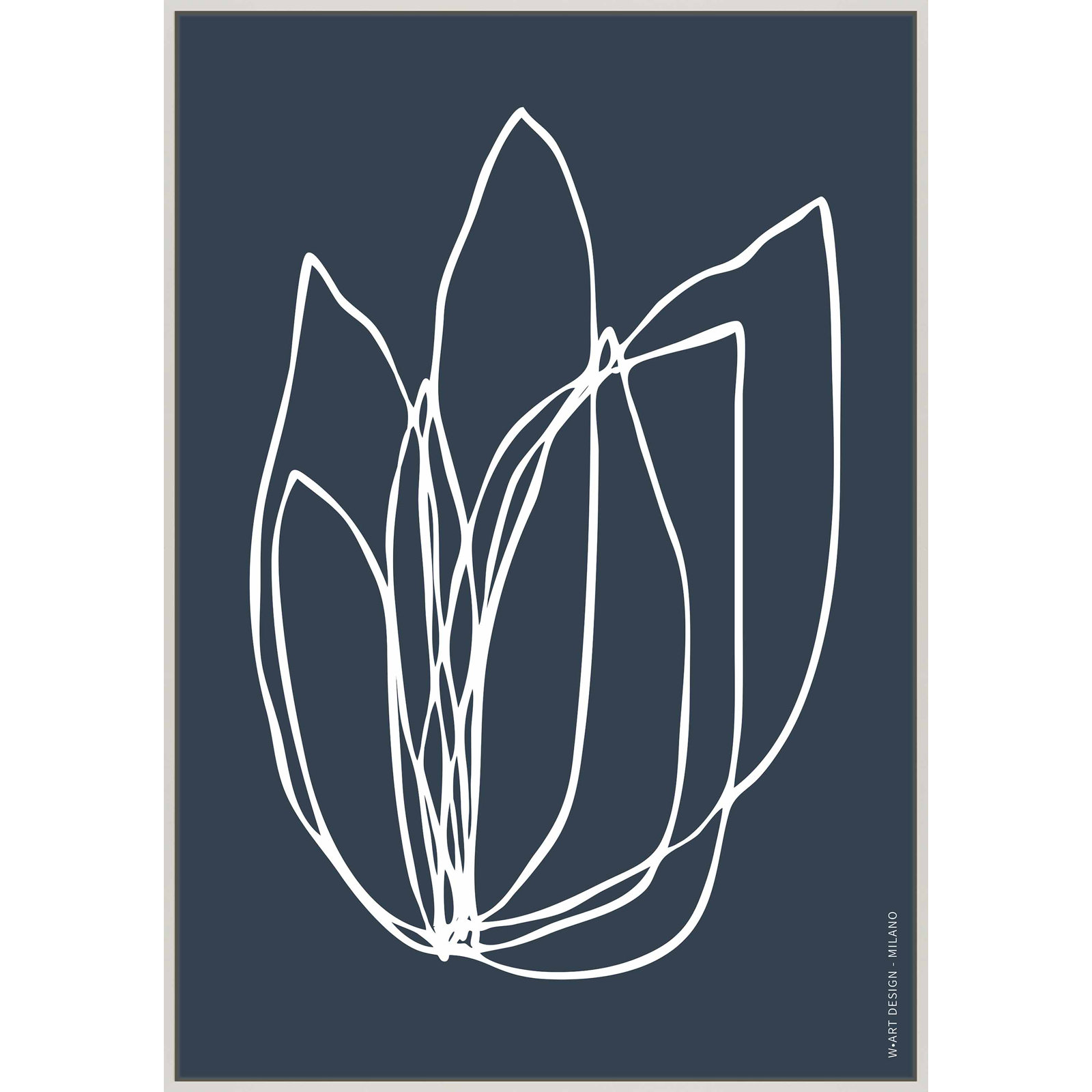 Julieta "Tracings 2" Print by Romina Gadler, 20" H x 14" W x 1.25" D, White Framed Canvas