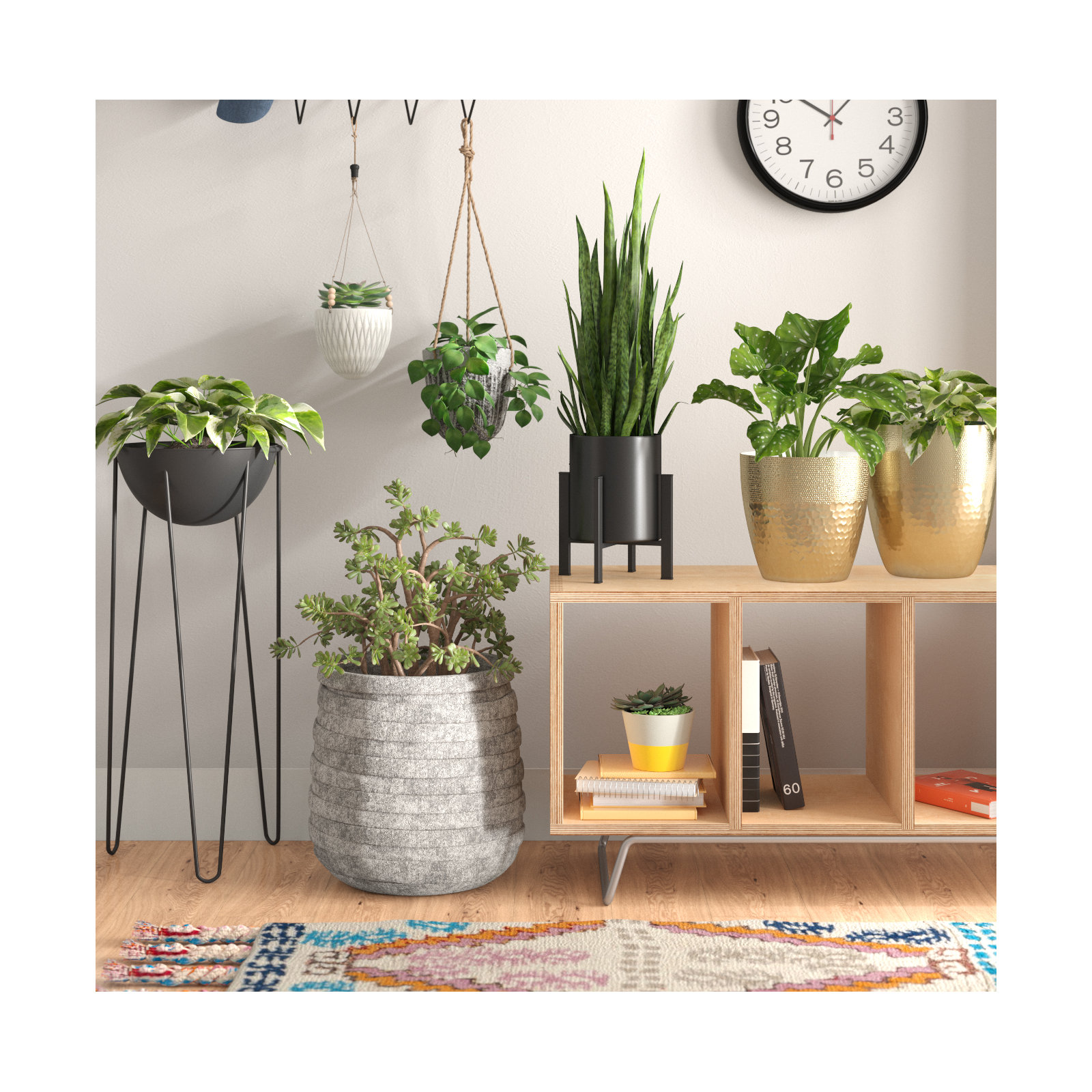 Magnola Metal Pot Planter - Set of 2