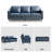 Azriah 80.31'' Faux Leather Square Arm Sofa-1610690201