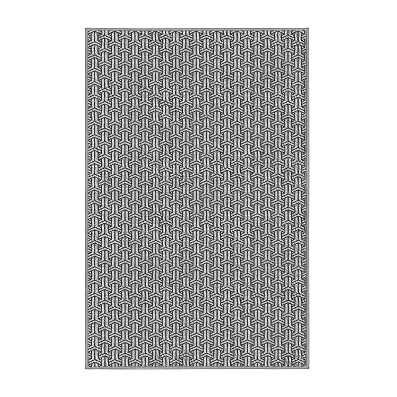 Tapis géométrique gris, Rectangle 5 pi x 8 pi