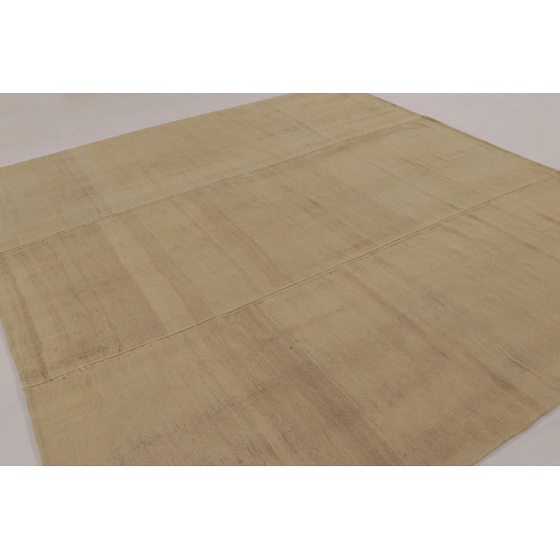 Rez Kilim Wool Striped Area Rug