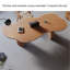 Modern minimalist style irregular solid wood desk-1667235999-1667235992