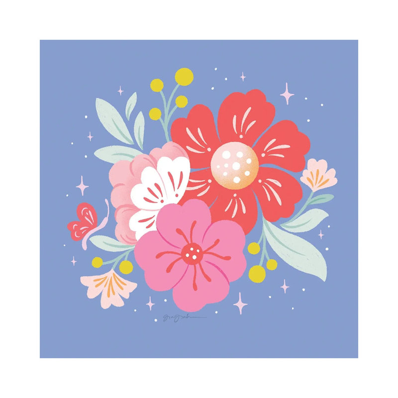 Floral Bouquet I by Gia Graham - No Frame Gallery-Wrapped Canvas Giclée on Canvas, 30.48cm H x 30.48cm W
