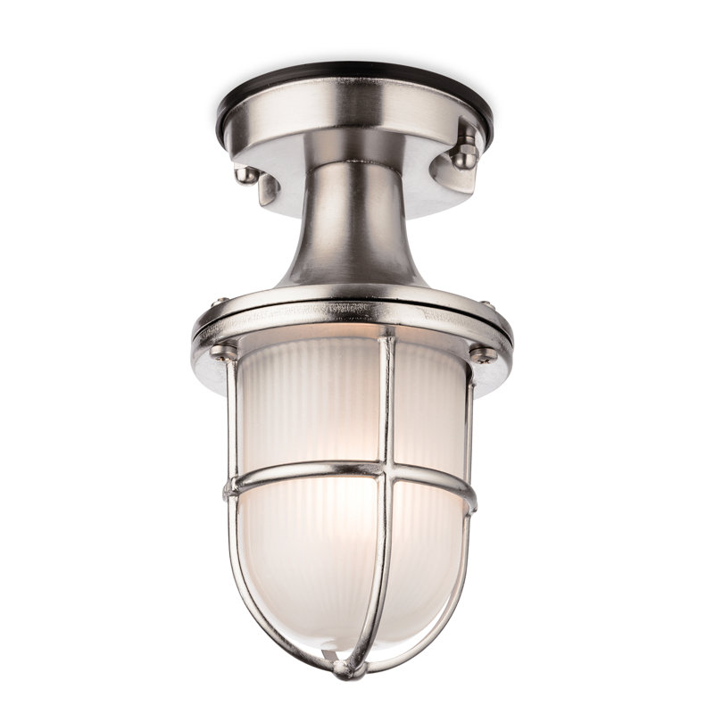 Outdoor Lighting Flush Mount, Brass 