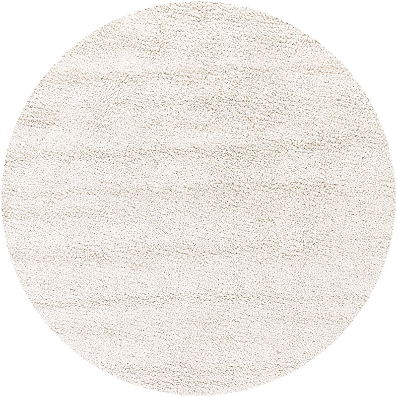 Zeal Cream Area Rug, Round 7'9"