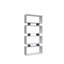 Priestley 161 cm H x 72 cm W Geometric Bookcase-1525962199