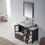 Ensemble de meuble-lavabo simple 42 po avec miroir Mance-24551046
