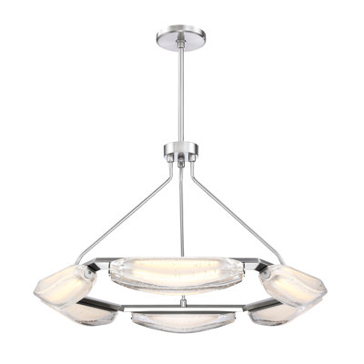 Lustre moderne en verre 32,5 "Led