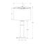 Lampe de table arquée en métal noir et abat-jour noir Oksana, H 27,26 po x l 14,82 po x P 14,79 po