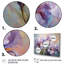 Rose, mauve, iris, impression romantique VI-321414315-321414314
