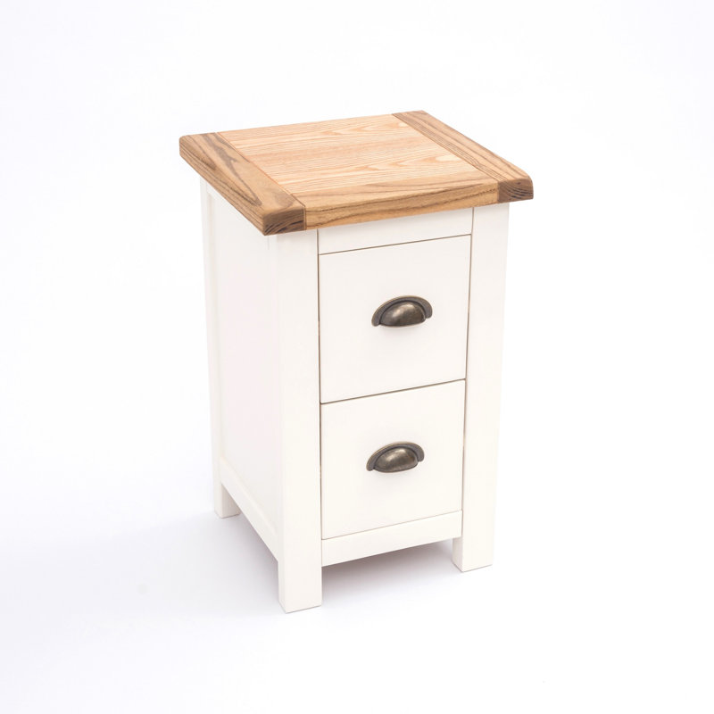 Astrid 35cm W Plywood / Laminate Board Bedside Table, White