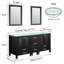 Ensemble de meuble-lavabo double 61,5 "avec miroir Roode-1406687263-1406687256