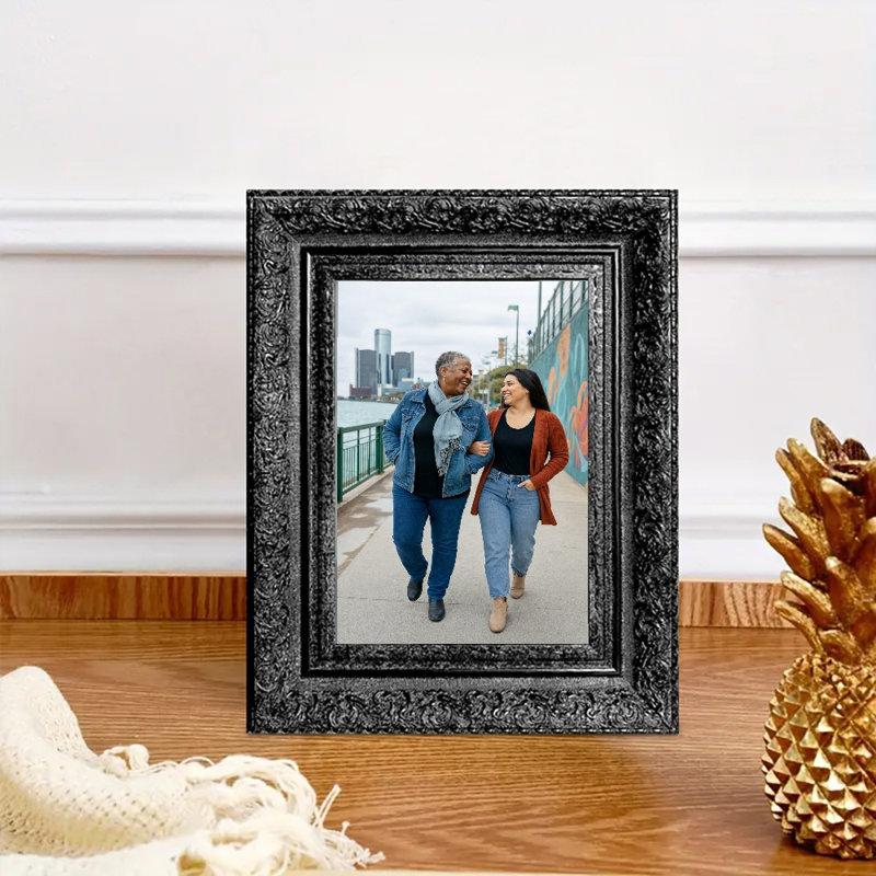 Cadre photo simple noir 1PC pour photos et décor de hall d'entrée 5 po x 7 po