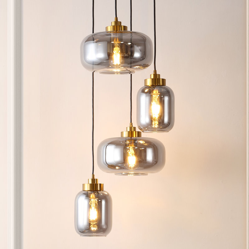 Equinox 4-Light Cluster Jar Pendant