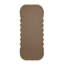 Miroir surdimensionné en bois 31,4 x 1,4 x 74 po avec cadre brun unique